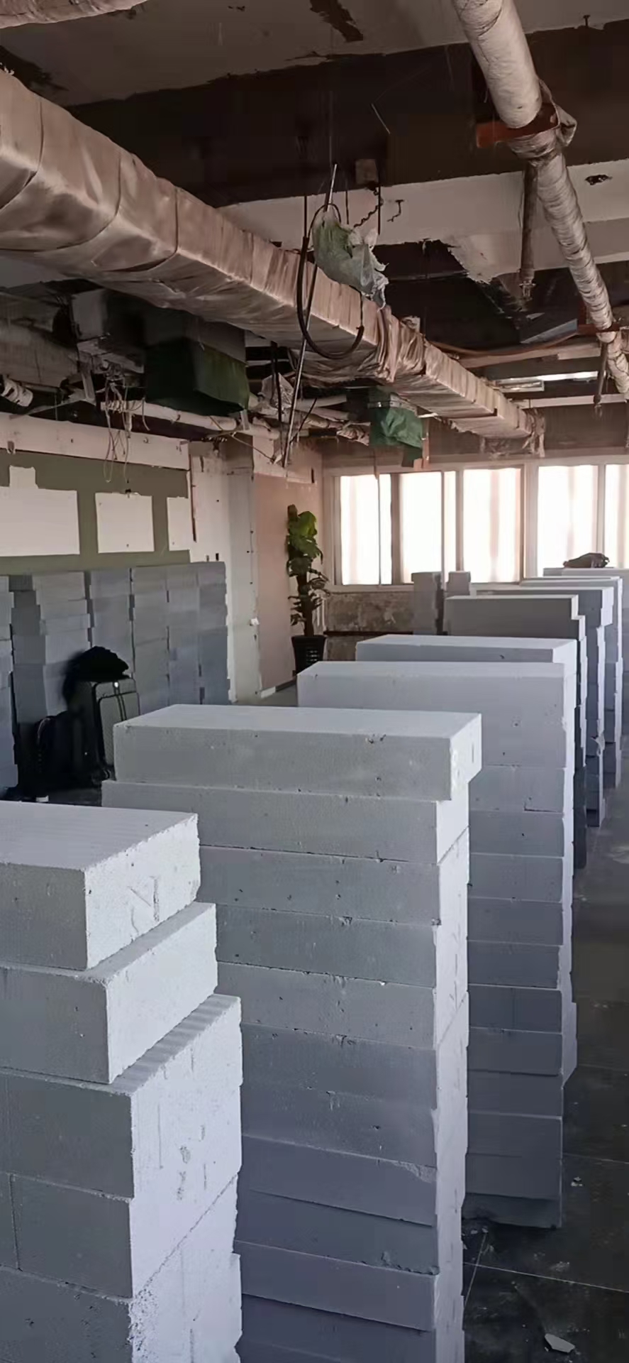加气块隔墙应用